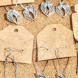 Chic Silver Angel Wing Earrings